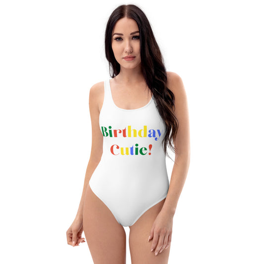 Birthday Cutie One-Piece Swimsuit