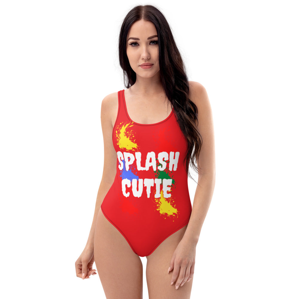 Splash Cutie Red One-Piece Swimsuit