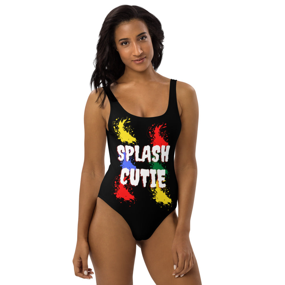 Splash Cutie Black One-Piece Swimsuit