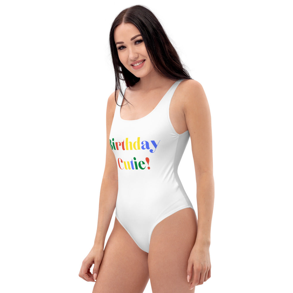 Birthday Cutie One-Piece Swimsuit