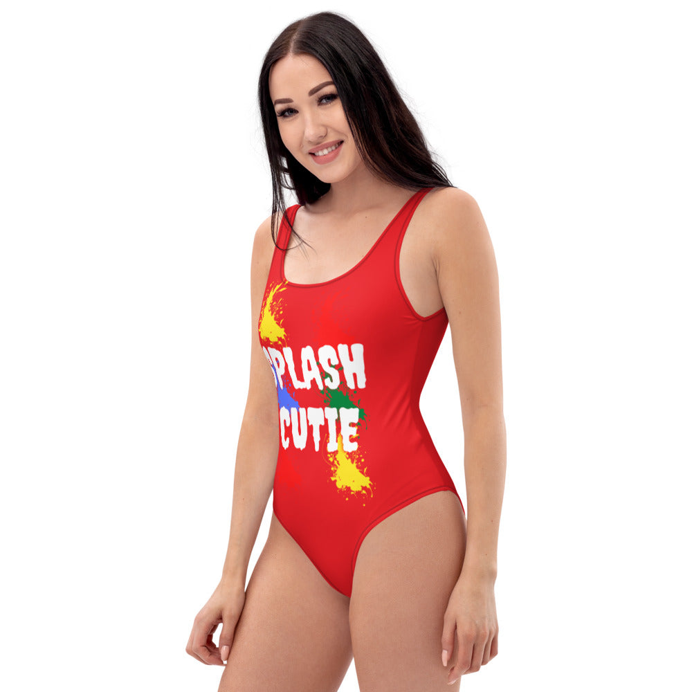 Splash Cutie Red One-Piece Swimsuit