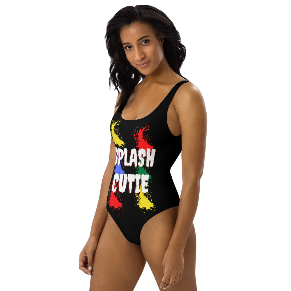 Splash Cutie Black One-Piece Swimsuit