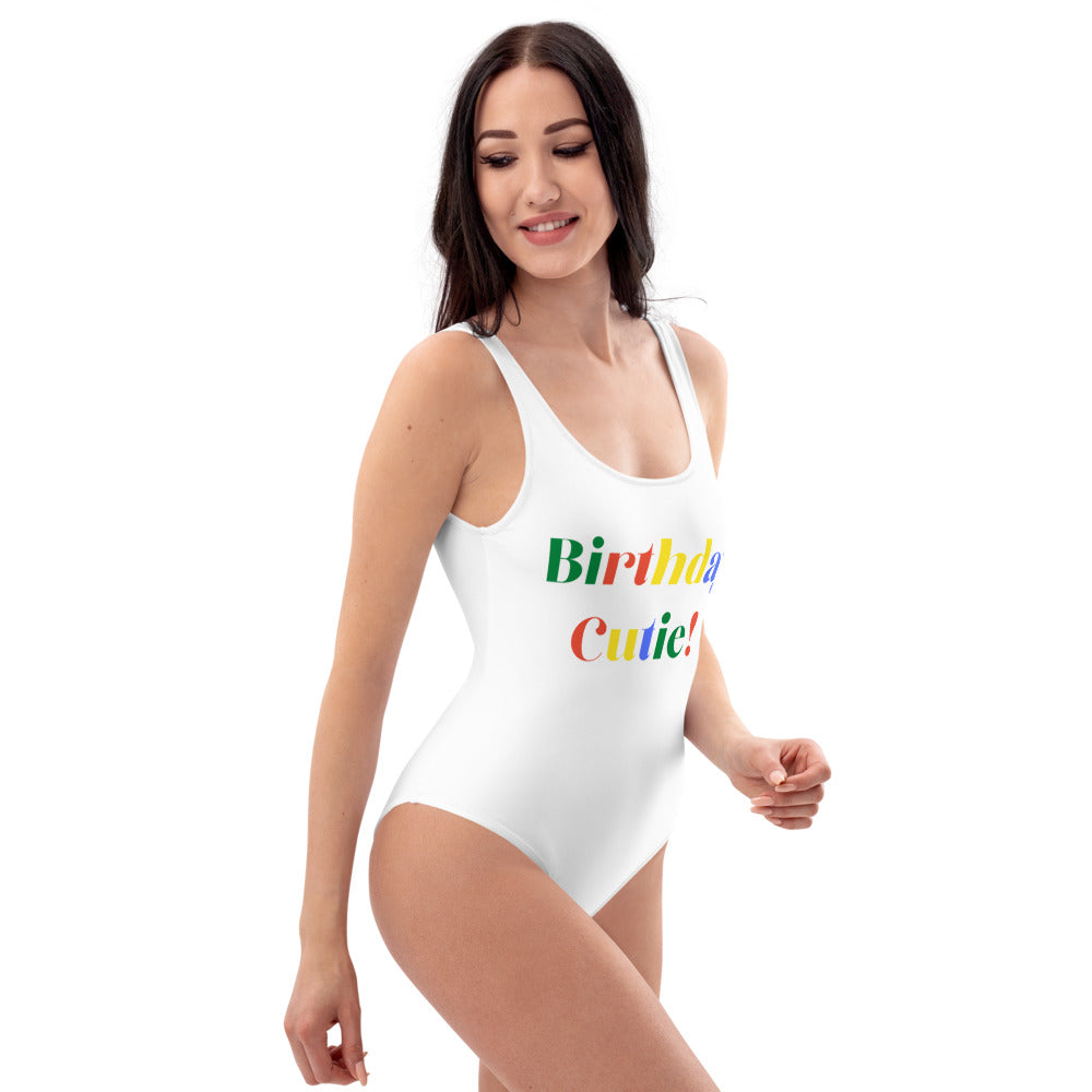 Birthday Cutie One-Piece Swimsuit