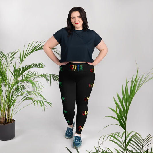 Plus Size Capri Leggings - Capri Leggings | Cutie Pie From The Sky