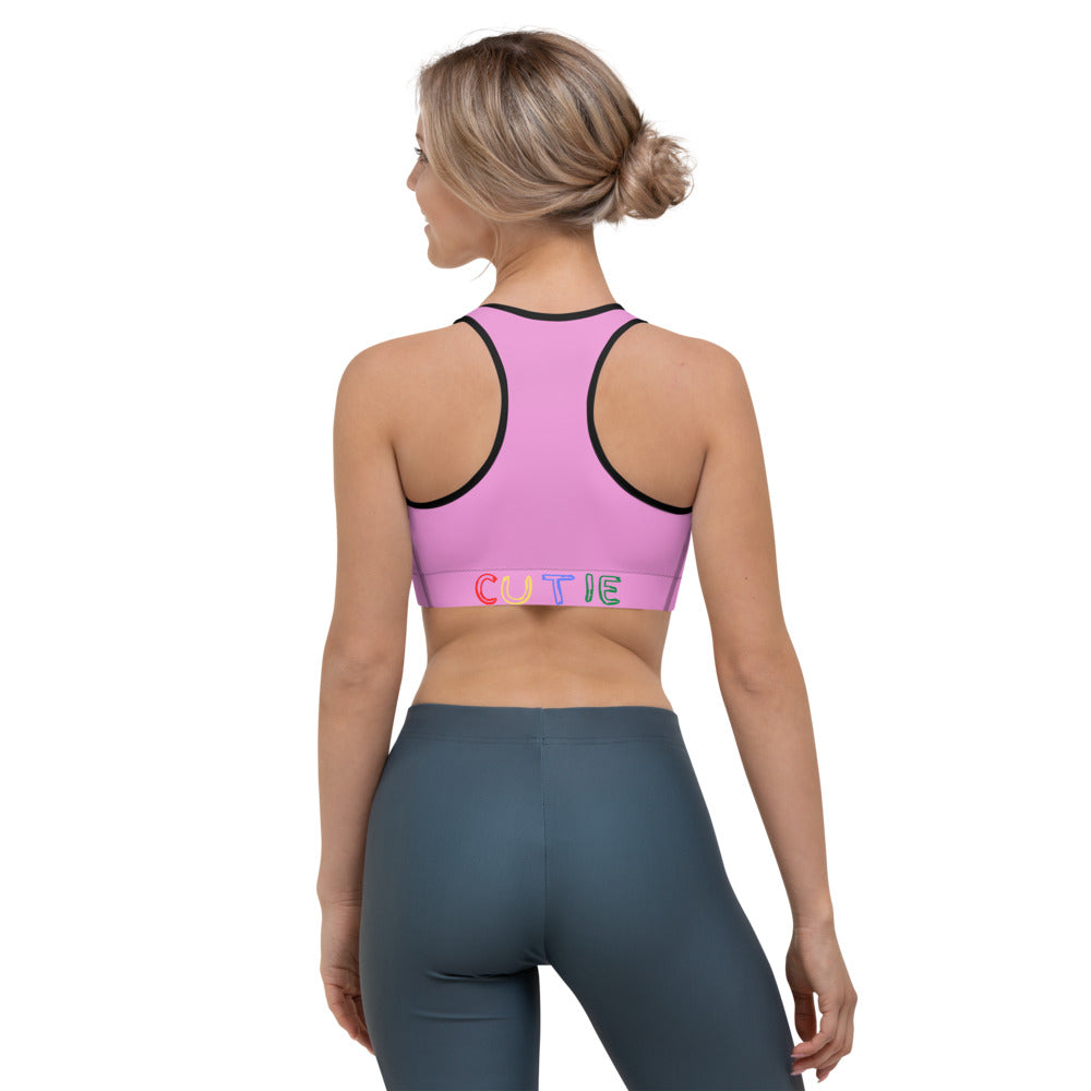 Hot Pink Sports Bra - Pink Sports Bra | Cutie Pie From The Sky