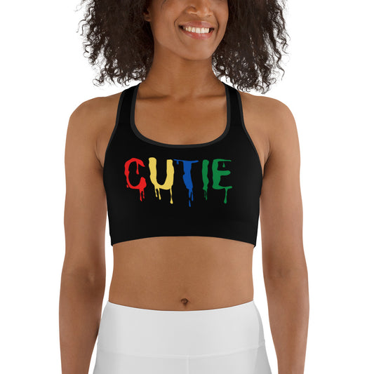 Black Sports Bra - Sport Bra | Cutie Pie From The Sky