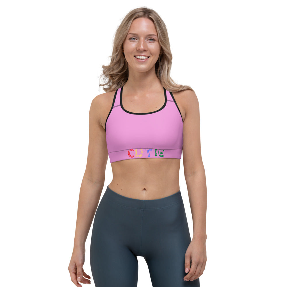 Hot Pink Sports Bra - Pink Sports Bra | Cutie Pie From The Sky