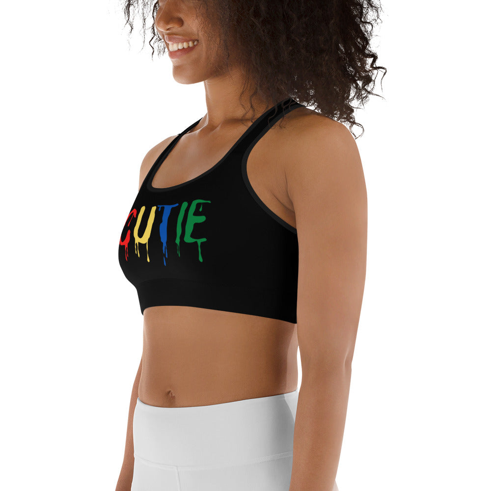 Black Sports Bra - Sport Bra | Cutie Pie From The Sky