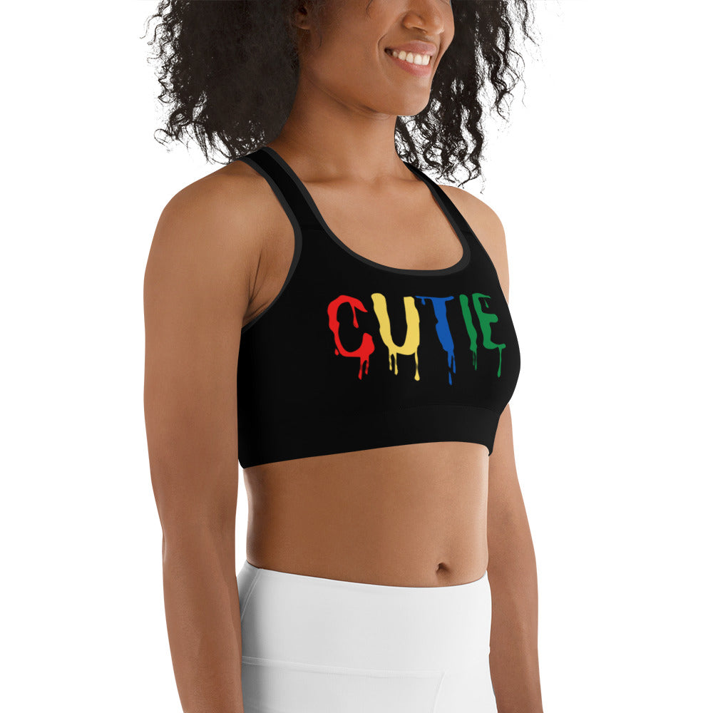 Black Sports Bra - Sport Bra | Cutie Pie From The Sky