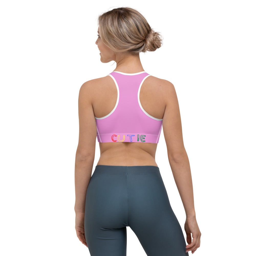 Hot Pink Sports Bra - Pink Sports Bra | Cutie Pie From The Sky