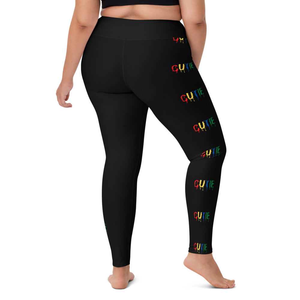 Capri Yoga Pants - Yoga Pants | Cutie Pie From The Sky