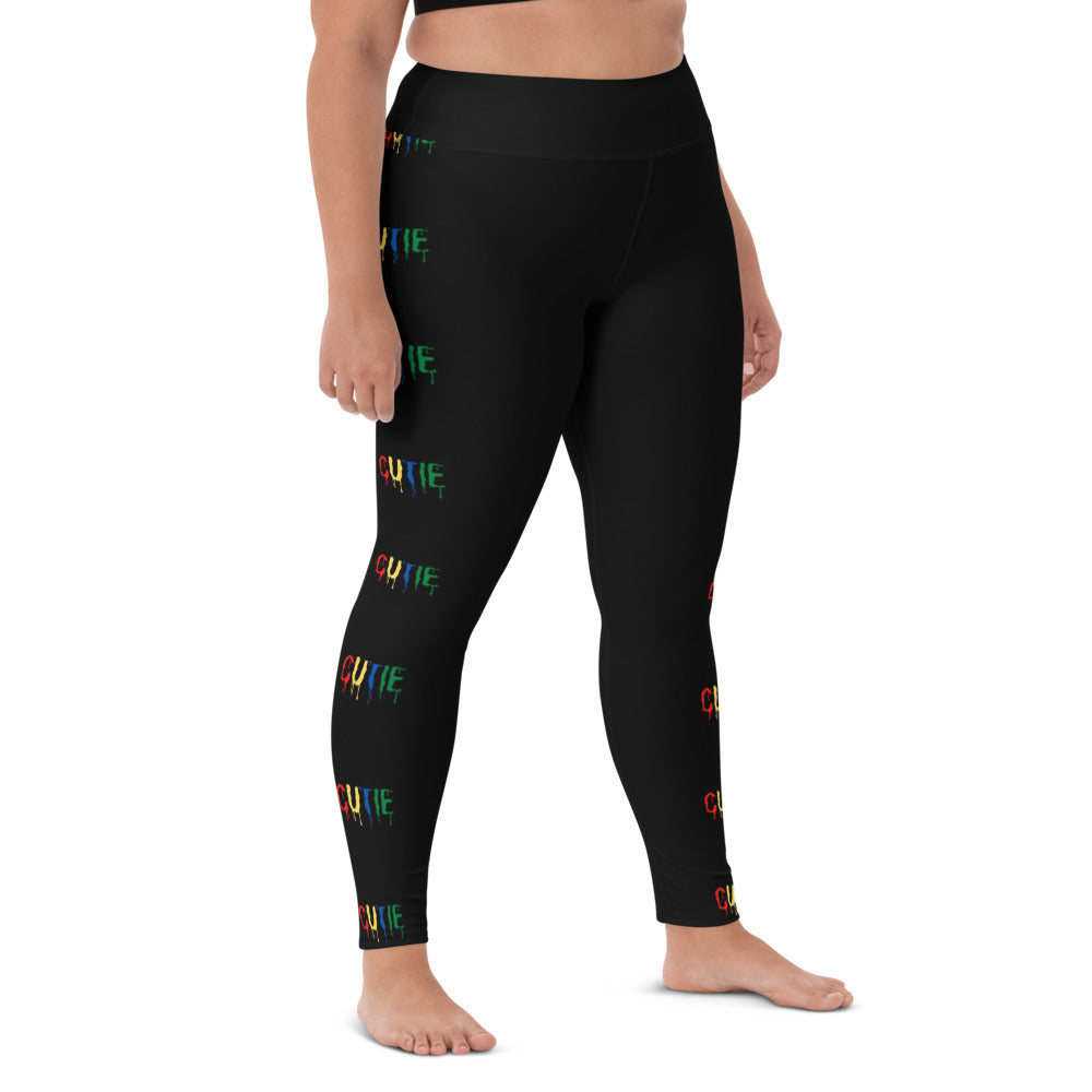 Capri Yoga Pants - Yoga Pants | Cutie Pie From The Sky