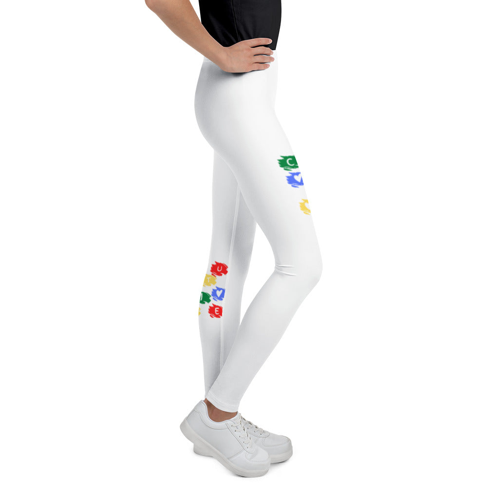 White Leggings Womens - Girl White Leggings | Cutie Pie From The Sky