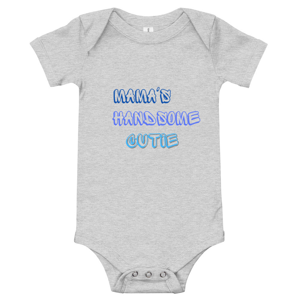 Handsome Cutie Baby short sleeve one piece