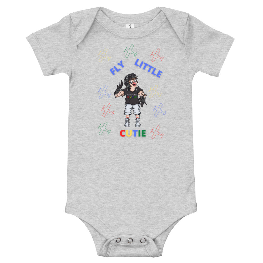 Baby Short Sleeve Shirt - Fly Little Baby | Cutie Pie From The Sky