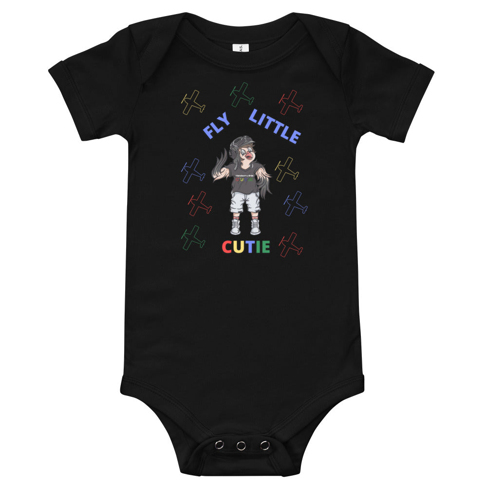 Baby Short Sleeve Shirt - Fly Little Baby | Cutie Pie From The Sky