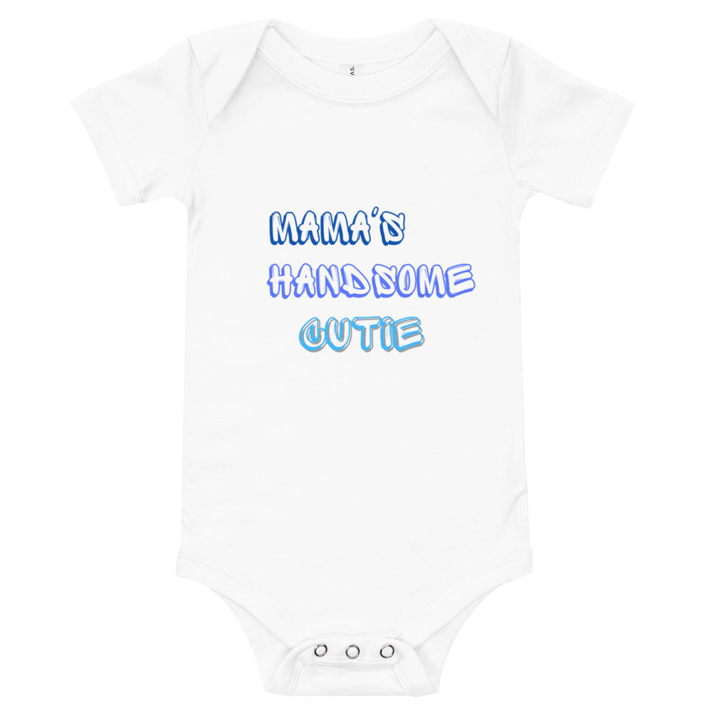 Handsome Cutie Baby short sleeve one piece