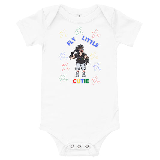 Baby Short Sleeve Shirt - Fly Little Baby | Cutie Pie From The Sky