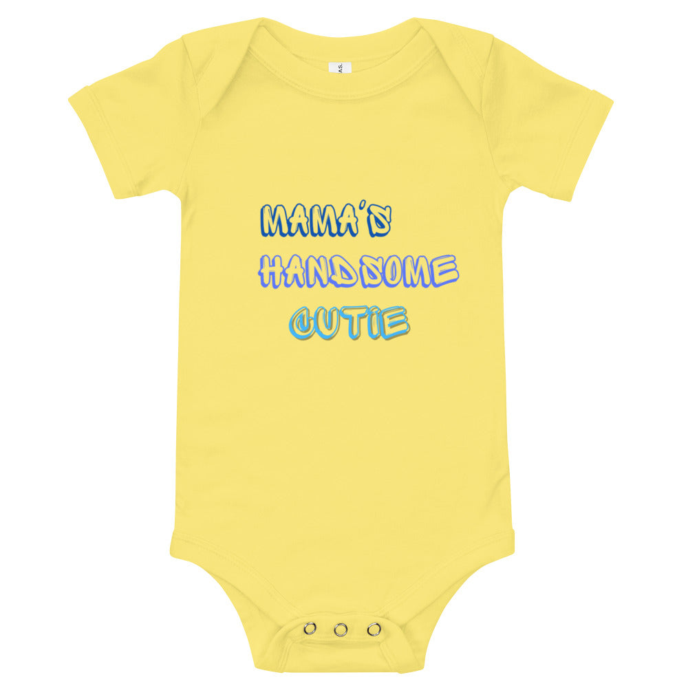 Handsome Cutie Baby short sleeve one piece