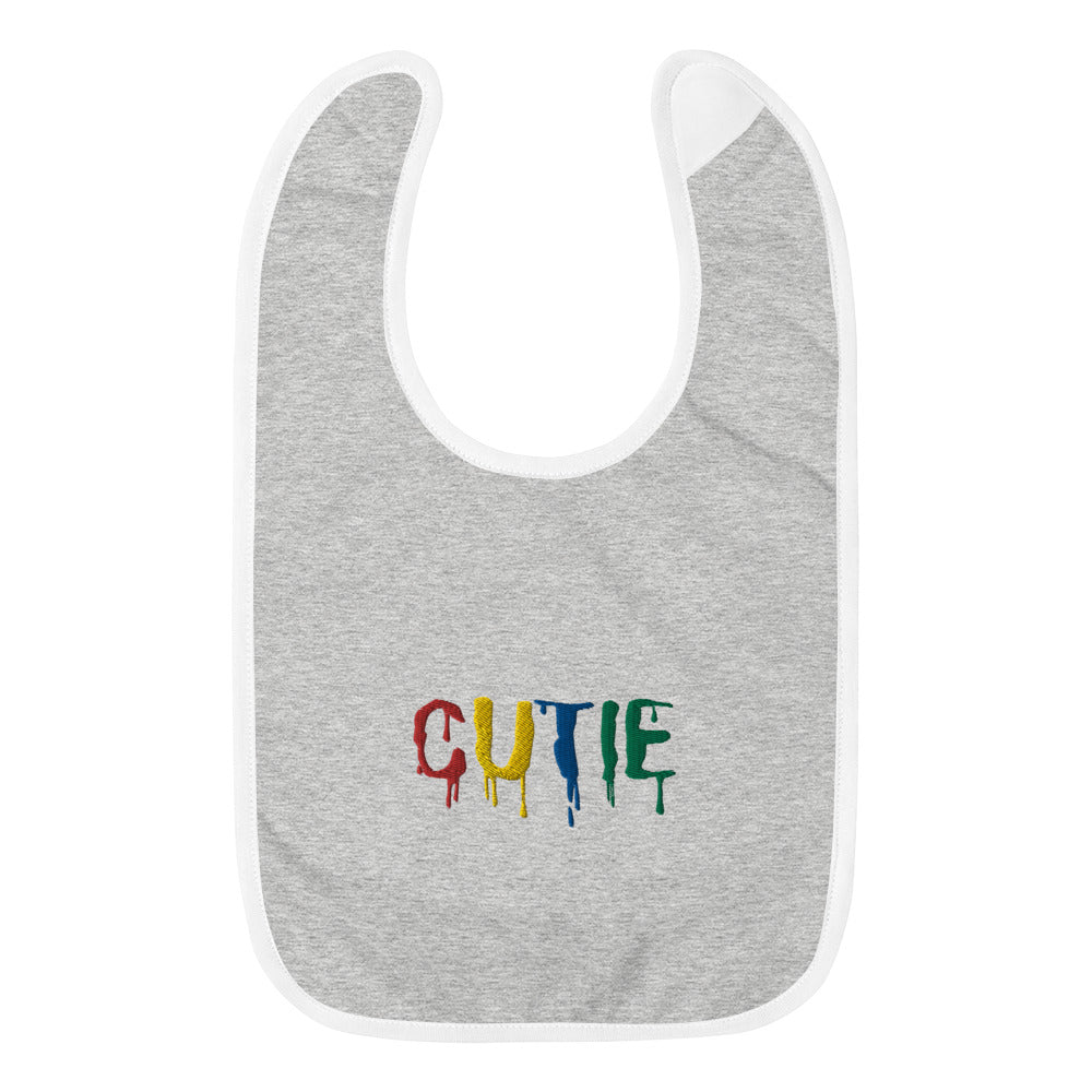 Embroidered Baby Bib - Embroidered Bib | Cutie Pie From The Sky