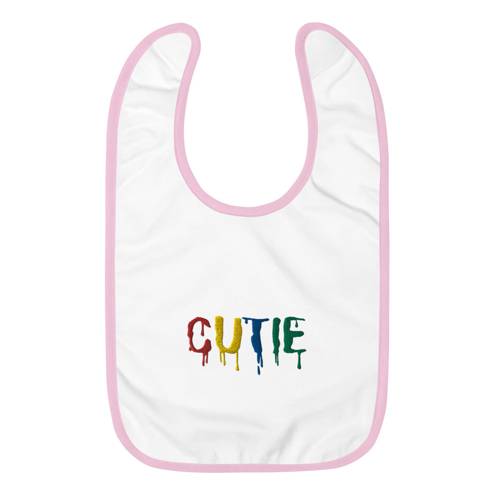 Embroidered Baby Bib - Embroidered Bib | Cutie Pie From The Sky