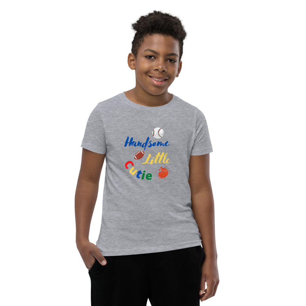 Handsome Little Cutie Youth Short Sleeve T-Shirt