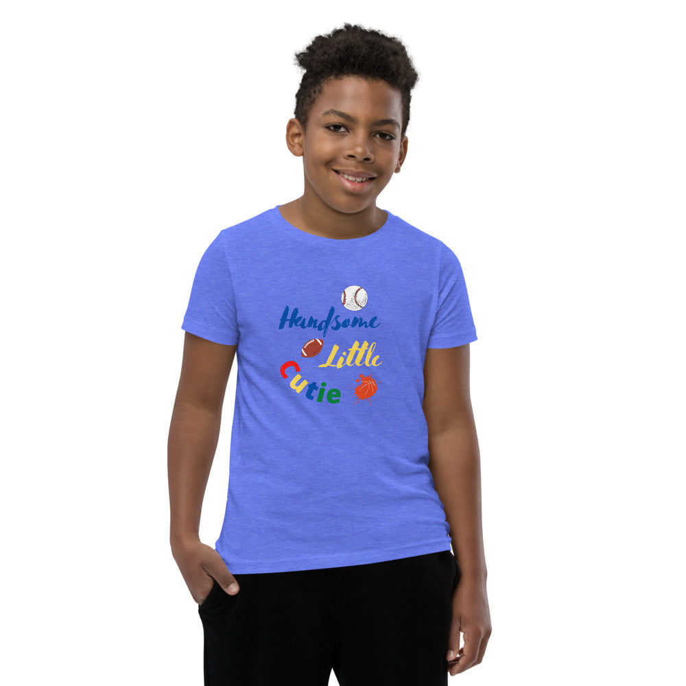 Handsome Little Cutie Youth Short Sleeve T-Shirt