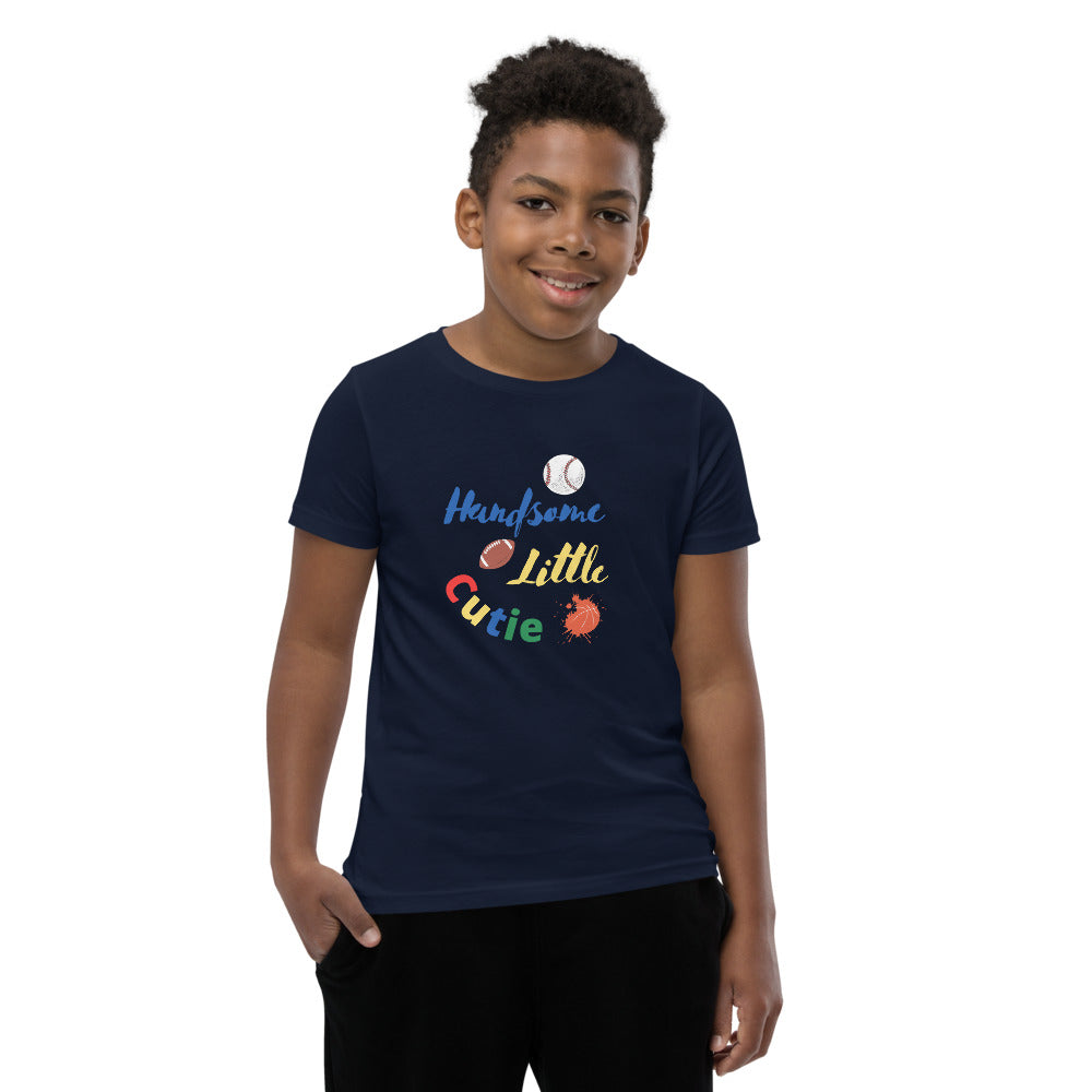 Handsome Little Cutie Youth Short Sleeve T-Shirt