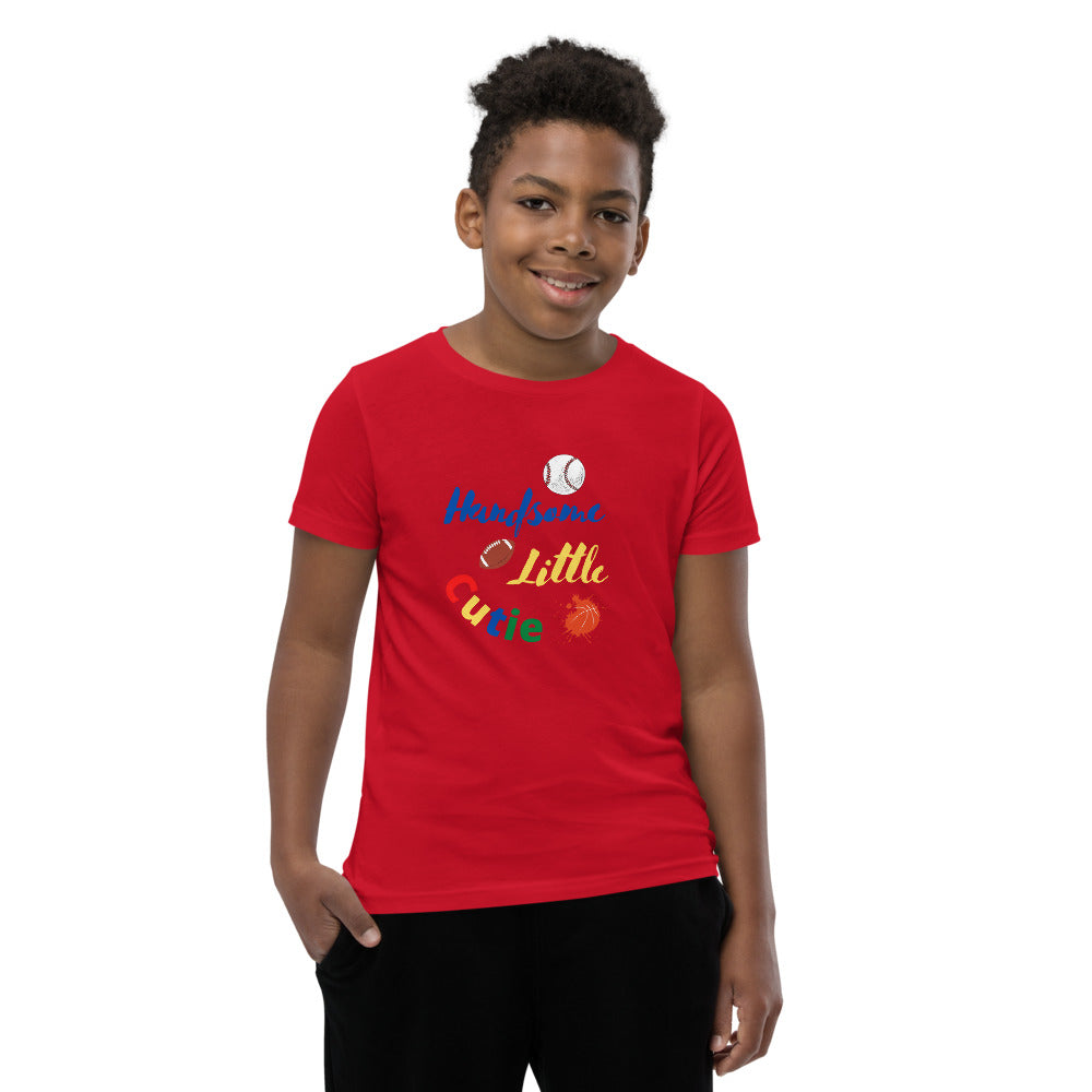 Handsome Little Cutie Youth Short Sleeve T-Shirt