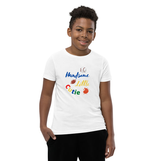 Handsome Little Cutie Youth Short Sleeve T-Shirt